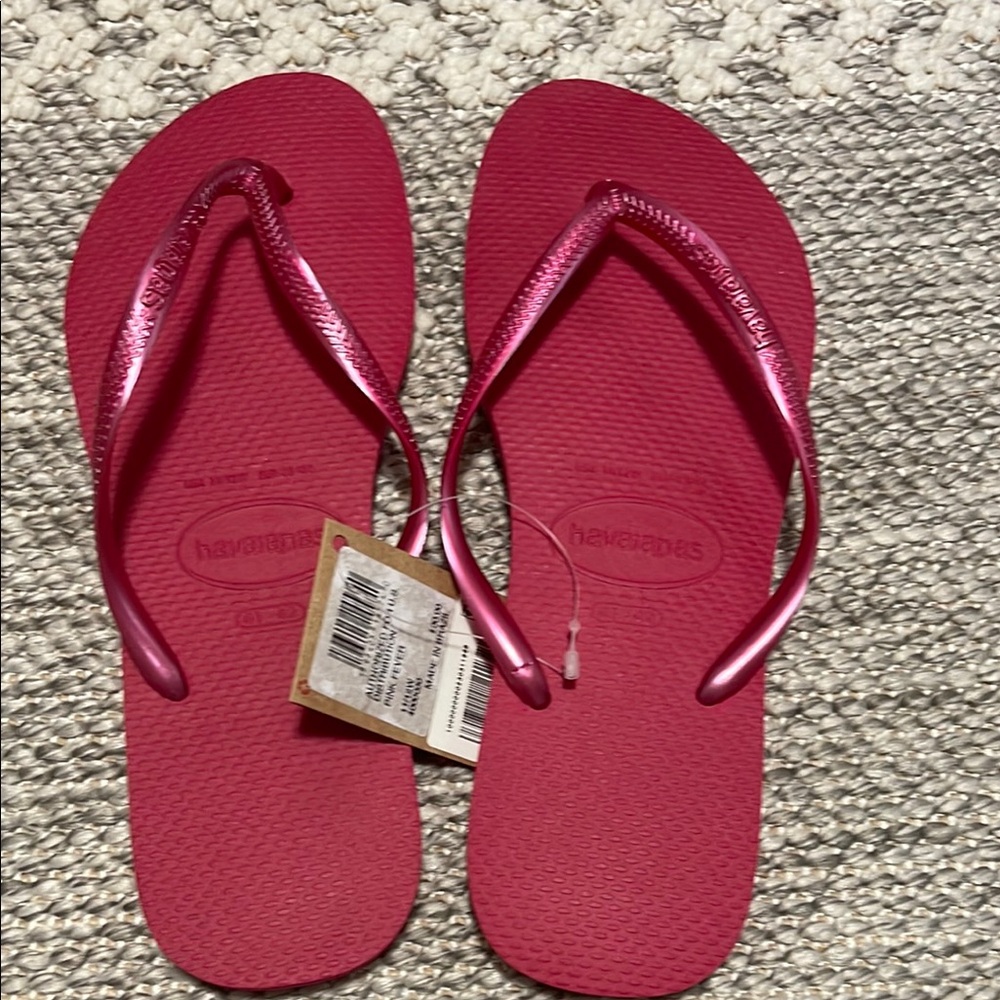 Havaianas Pink Fever Flip Flops 11/12 W